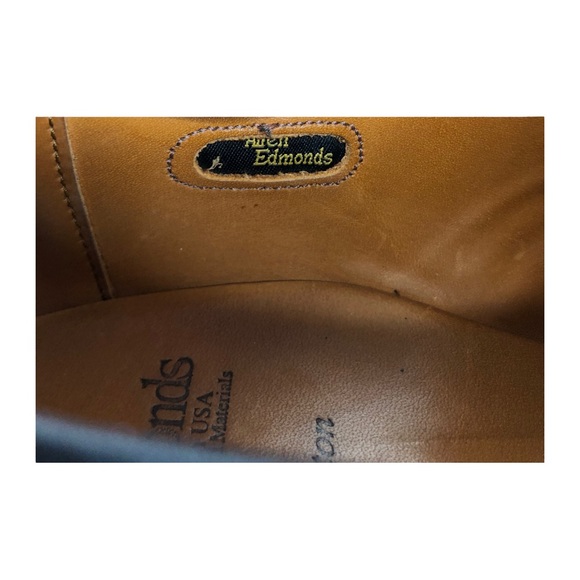 Allen Edmonds Burton Moc Apron Toe Black Leather Oxfords Men's Size 10 WIDE - Picture 13 of 16